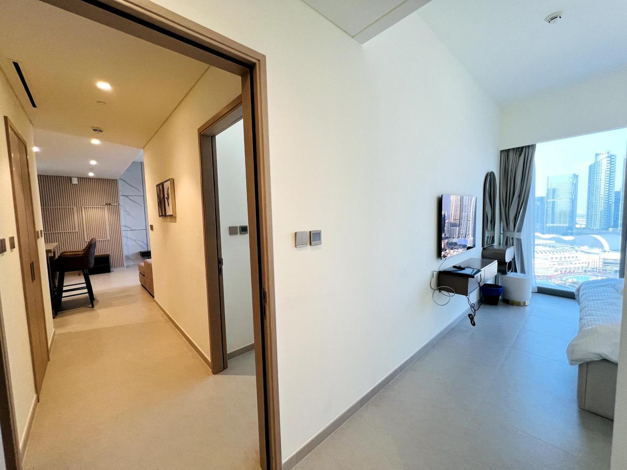 Luxury 2Br Apartment Burj Khalifa & Fountain Views Dubai Exterior foto